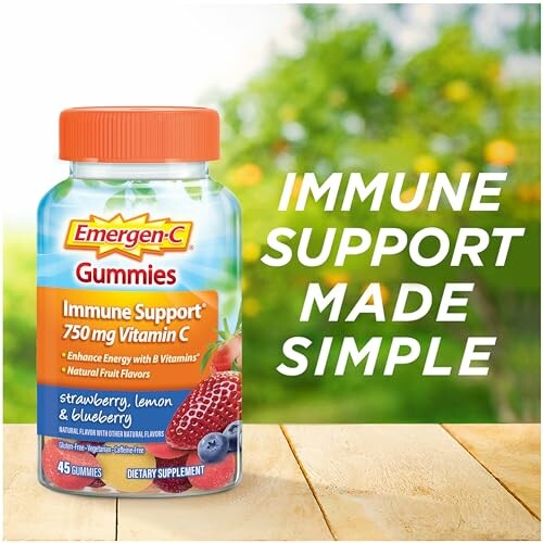 Emergen-C Gummies for immune support with vitamin C.
