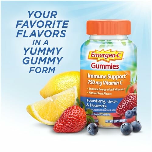Emergen-C Gummies with vitamin C and fruit flavors