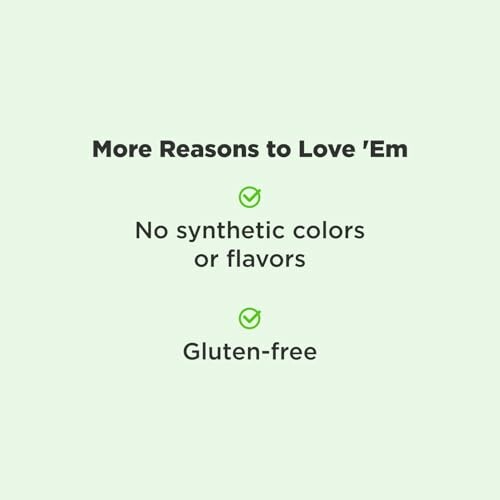 Benefits include no synthetic colors or flavors, gluten-free.