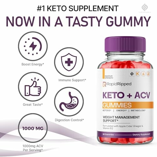 Rapid Ripped Keto ACV Gummies