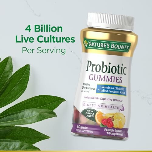Nature's Bounty Probiotic Gummies with 4 billion live cultures.