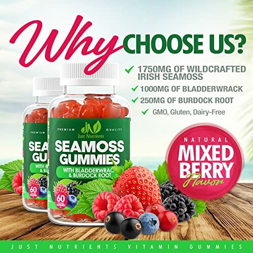 Just Nutrients Sea Moss Gummies