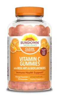 Sundown Vitamin C Gummies with Rose Hips and Bioflavonoids bottle