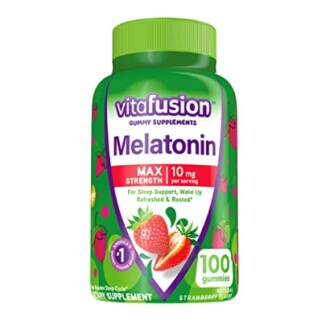 Vitafusion Melatonin gummy supplement bottle