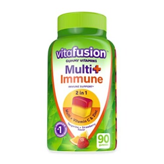Vitafusion Multi Immune gummy vitamins bottle with 90 gummies