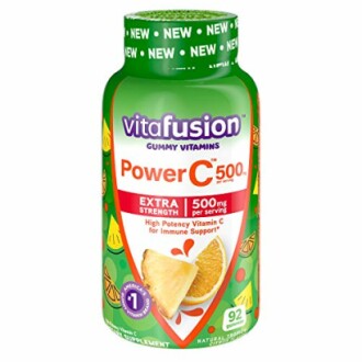 Vitafusion Power C 500mg gummy vitamins bottle