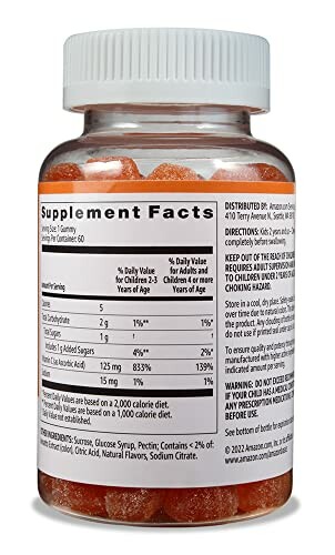 Amazon Basics Kids' Vitamin C Gummies